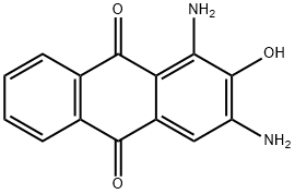 1,3-diamino-2-hydroxyanthracene-9,10-dione Struktur