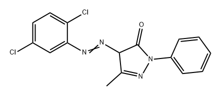 4-[(2,5-dichlorophenyl)azo]-2,4-dihydro-5-methyl-2-phenyl-3H-pyrazol-3-one Structure