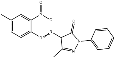 2,4-dihydro-5-methyl-4-[(4-methyl-2-nitrophenyl)azo]-2-phenyl-3H-pyrazol-3-one  Structure