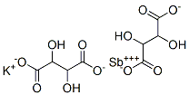 酒石酸アンチモニルカリウム 化学構造式