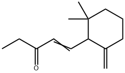 1-(2,2-dimethyl-6-methylenecyclohexyl)pent-1-en-3-one Structure