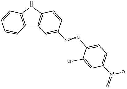 3-[(2-chloro-4-nitrophenyl)azo]-9H-carbazole Structure
