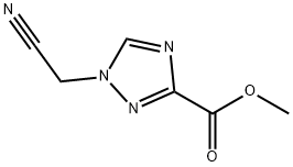 1H-1,2,4-Triazole-3-carboxylicacid,1-(cyanomethyl)-,methylester(9CI) Struktur
