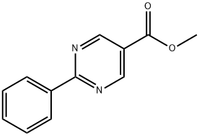 2-PHENYL-PYRIMIDINE-5-CARBOXYLIC ACID METHYL ESTER,64074-29-9,结构式