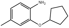 Benzenamine, 2-(cyclopentyloxy)-4-methyl- (9CI) 结构式