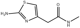 2-(2-Amino-1,3-thiazol-4-yl)-N-methylacetamide, 640768-50-9, 结构式