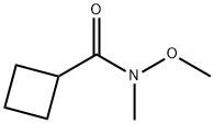 Cyclobutanecarboxamide, N-methoxy-N-methyl- (9CI) Structure