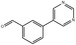 3-PYRIMIDIN-5-YLBENZALDEHYDE Structure