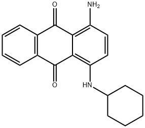 1-amino-4-(cyclohexylamino)anthraquinone Structure
