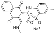 Natrium-4-[[9,10-dihydro-4-(methylamino)-9,10-dioxo-1-anthryl]amino]toluol-3-sulfonat