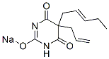5-Allyl-5-(2-penten-1-yl)-2-sodiooxy-4,6(1H,5H)-pyrimidinedione|