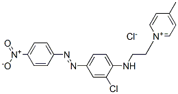 1-[2-[[2-chloro-4-[(4-nitrophenyl)azo]phenyl]amino]ethyl]-4-methylpyridinium chloride,64086-73-3,结构式