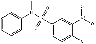 4-chloro-N-methyl-3-nitro-N-phenylbenzenesulphonamide ,6409-51-4,结构式