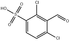 2,4-Dichloro-3-formylbenzenesulfonic acid Struktur