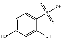 2,4-Dihydroxybenzenesulfonic acid 结构式