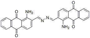 1-amino-9,10-dihydro-9,10-dioxoanthracene-2-carbaldehyde 2-[(1-amino-9,10-dihydro-9,10-dioxo-2-anthryl)methylene]hydrazone  Struktur