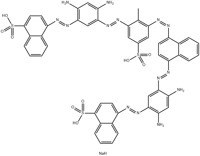 4-[[2,4-Diamino-5-[[3-[[4-[[2,4-diamino-5-[(4-sodiosulfo-1-naphthalenyl)azo]phenyl]azo]-1-naphthalenyl]azo]-2-methyl-5-sodiosulfophenyl]azo]phenyl]azo]naphthalene-1-sulfonic acid sodium salt|