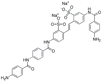 Dinatrium-5-(4-aminobenzamido)-2-[2-[4-[4-(4-aminobenzamido)benzamido]-2-sulfonatophenyl]vinyl]benzolsulfonat