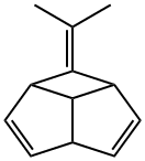 1H-Cyclobuta(cd)pentalene, 1a,3a,5a,5b-tetrahydro-1-(1-methylethyliden e)- Struktur