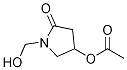 4-(acetyloxy)-1-(hydroxyMethyl)-2-Pyrrolidinone Struktur