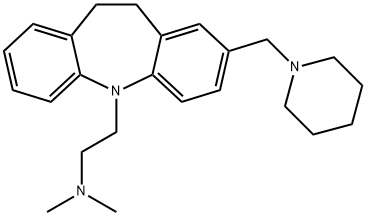 10,11-Dihydro-N,N-dimethyl-2-(1-piperidinylmethyl)-5H-dibenz[b,f]azepine-5-ethanamine Structure