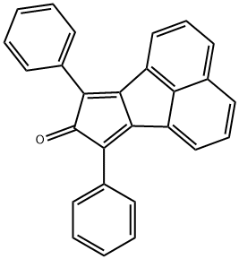 7,9-ジフェニル-8H-シクロペンタ[a]アセナフチレン-8-オン 化学構造式