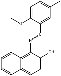 1-[(2-methoxy-3-methylphenyl)azo]-2-naphthol 结构式