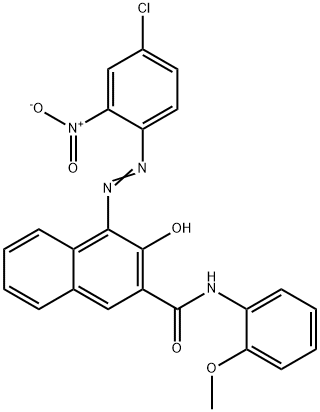 4-[(4-chloro-2-nitrophenyl)azo]-3-hydroxy-N-(2-methoxyphenyl)naphthalene-2-carboxamide Structure