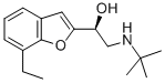 (S)-α-[[(1,1-Dimethylethyl)amino]methyl]-7-ethyl-2-benzofuranmethanol Struktur