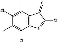 2,5,7-trichloro-4,6-dimethyl-3H-indol-3-one Structure