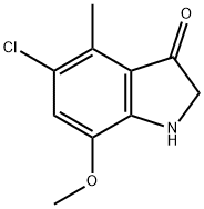 4-methyl-5-chloro-7-methoxy-3-indolinone Structure
