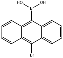 10-ブロモ-9-アントリルボロン酸 化学構造式