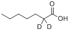 HEPTANOIC-2,2-D2 ACID, 64118-38-3, 结构式