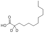 氘代2,2-D2十二烷酸, 64118-39-4, 结构式
