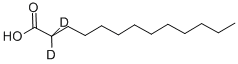 トリデカン酸-2,2-D2 化学構造式