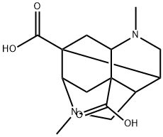 OCTAHYDRO-2,6-DIMETHYL-3,8:4,7-DIMETHANO-2,6-NAPHTHYRIDINE-4,8-DICARBOXYLIC ACID 结构式