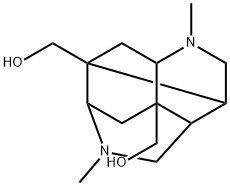 OCTAHYDRO-2,6-DIMETHYL-3,8:4,7-DIMETHANO-2,6-NAPHTHYRIDINE-4,8-DIMETHANOL Struktur