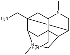 OCTAHYDRO-2,6-DIMETHYL-3,8:4,7-DIMETHANO-2,6-NAPHTHYRIDINE-4,8-DIMETHANAMINE Struktur