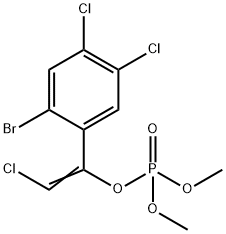 Phosphoric acid dimethyl 1-(2-bromo-4,5-dichlorophenyl)-2-chloroethenyl ester Structure