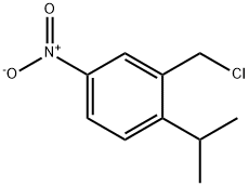 2-(chloromethyl)-1-(1-methylethyl)-4-nitrobenzene Struktur