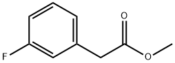 3-フルオロフェニル酢酸メチル 化学構造式
