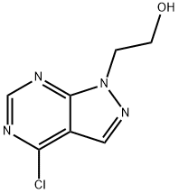 7-Chloro-3-(2-hydroxyethyl)-1H-pyrazolo[4,3-d]pyriMidine, 97% Structure