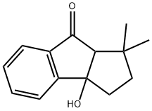 2,3,3a,8a-Tetrahydro-3a-hydroxy-1,1-dimethylcyclopent[a]inden-8(1H)-one Struktur