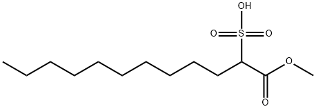 1-methyl 2-sulphododecanoate Structure