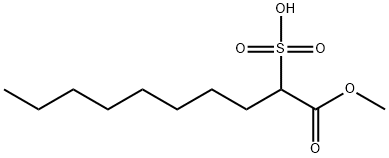 methyl 2-sulphodecanoate Structure