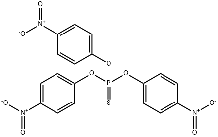 O,O,O-tris(4-nitrophenyl) thiophosphate Structure