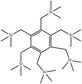 trimethyl-[[2,3,4,5,6-pentakis(trimethylsilylmethyl)phenyl]methyl]sila ne Struktur