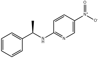 (R)-(+)-2-(α-メチルベンジルアミノ)-5-ニトロピリジン 化学構造式