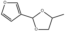 1,3-Dioxolane,  2-(3-furyl)-4-methyl-  (8CI) Structure