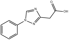 (1-フェニル-1H-1,2,4-トリアゾール-3-イル)酢酸 化学構造式